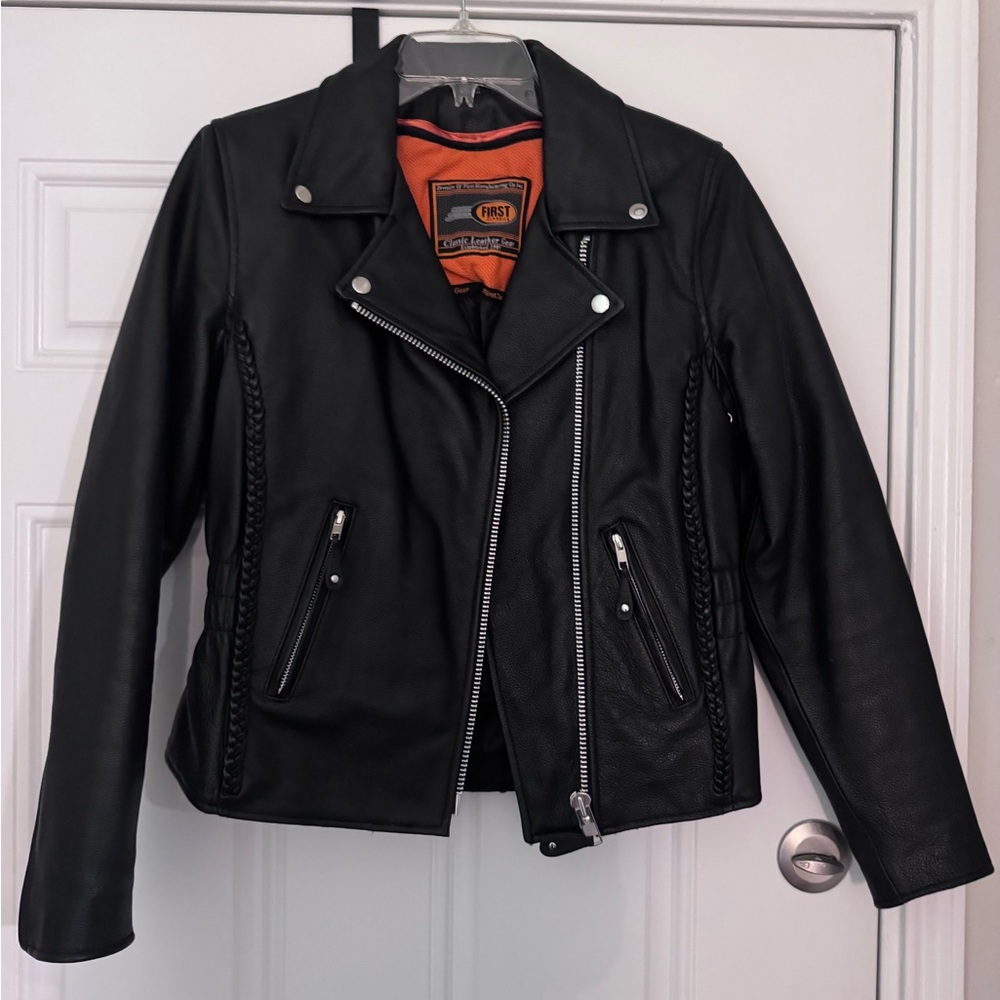 First Classics Leather motorcycle jacket, only worn once